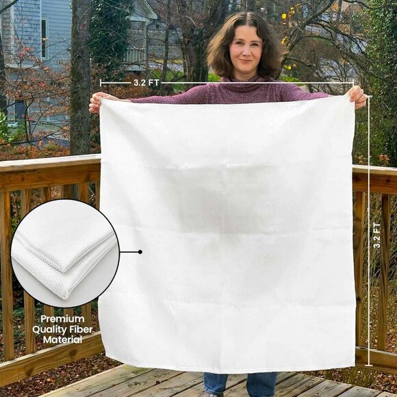 Emergency Fire Suppression Blanket - 2 Pack, 40' x 40' Fiberglass Blanket for Ki - Picture 7 of 8